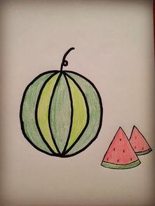 小孩吃瓜怎么画,描绘小孩吃瓜的欢乐瞬间